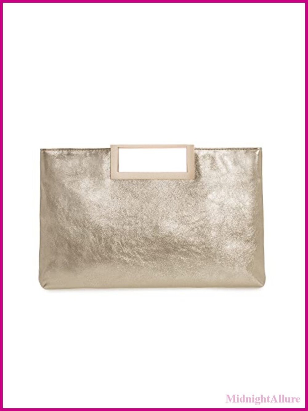 PU Leather Convertible Clutch Purse with Chain Strap and Top Handle